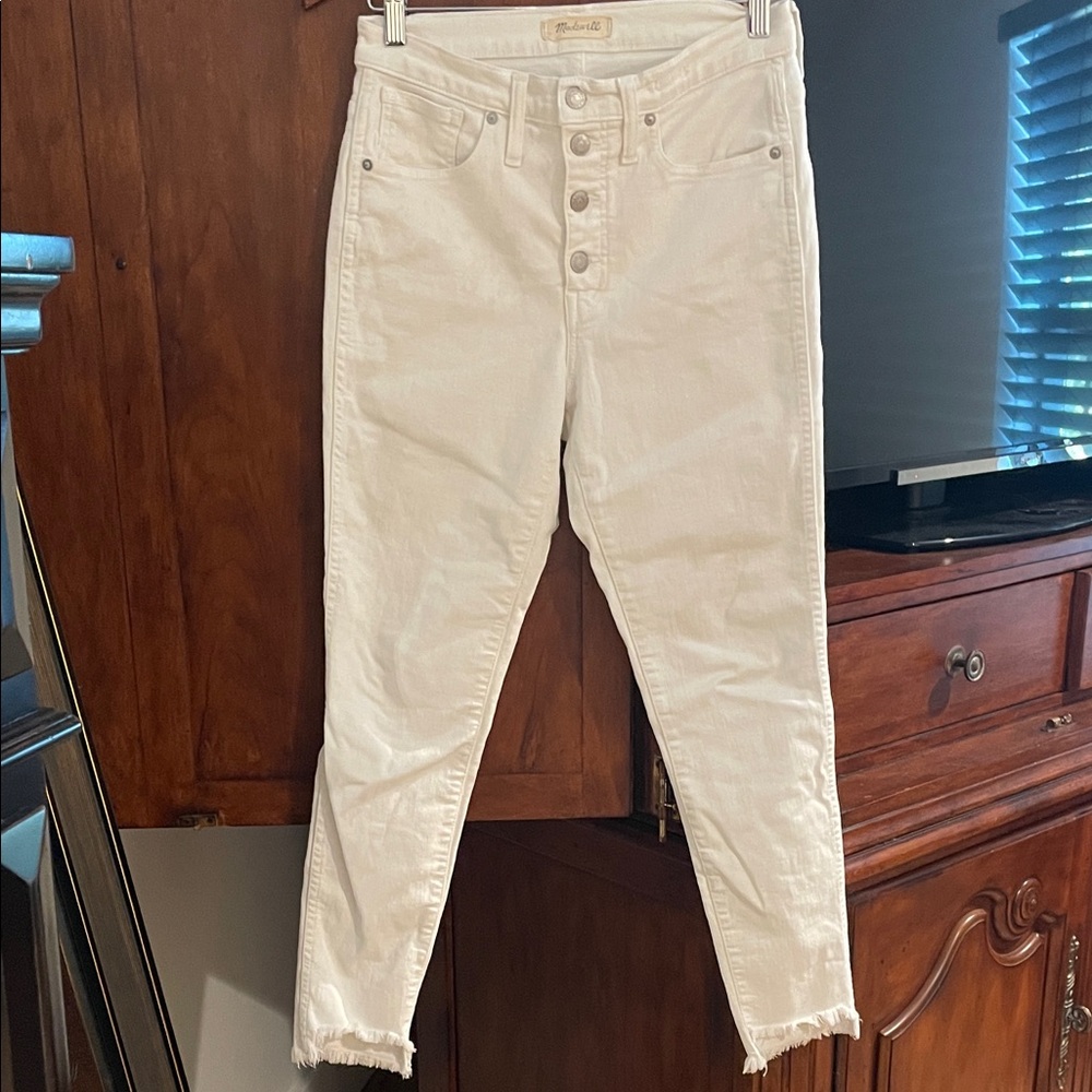 Madewell White skinny Jeans